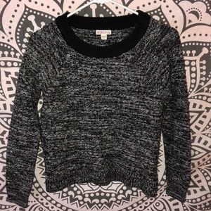 grey black sweater